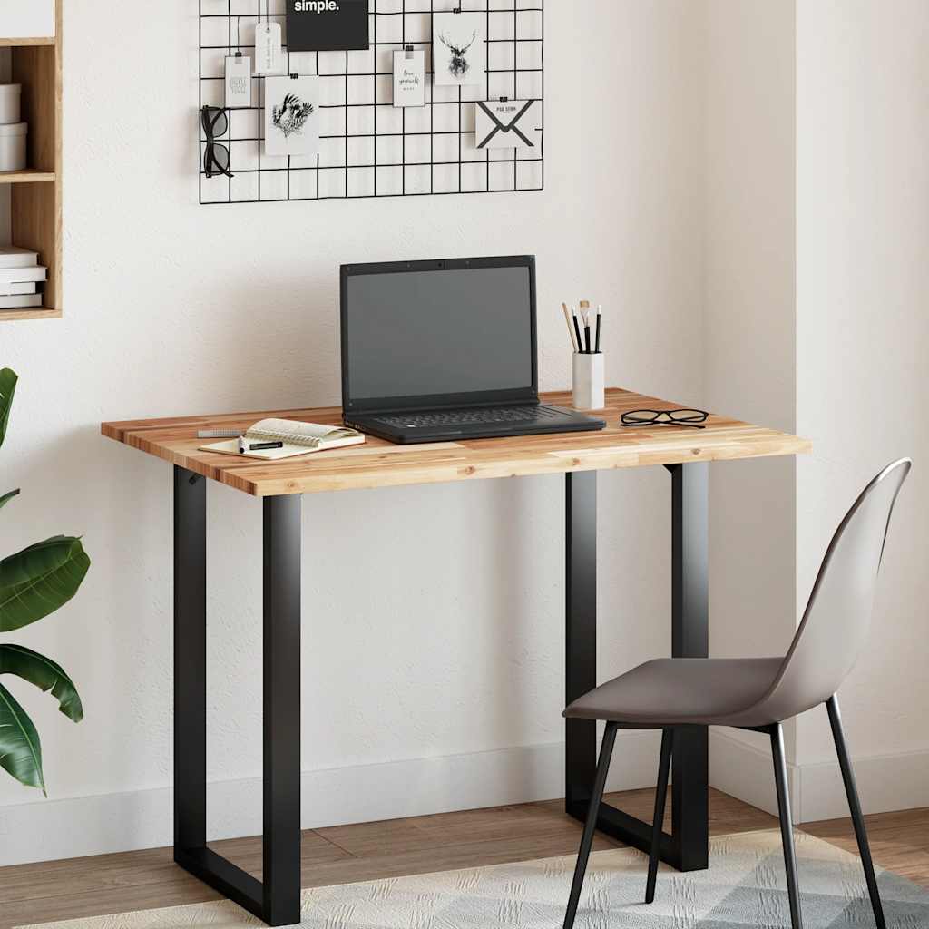 Bureaublad Met Olieafwerking Massief Acaciahout 120 x 70 x 2 cm Donkerbruin