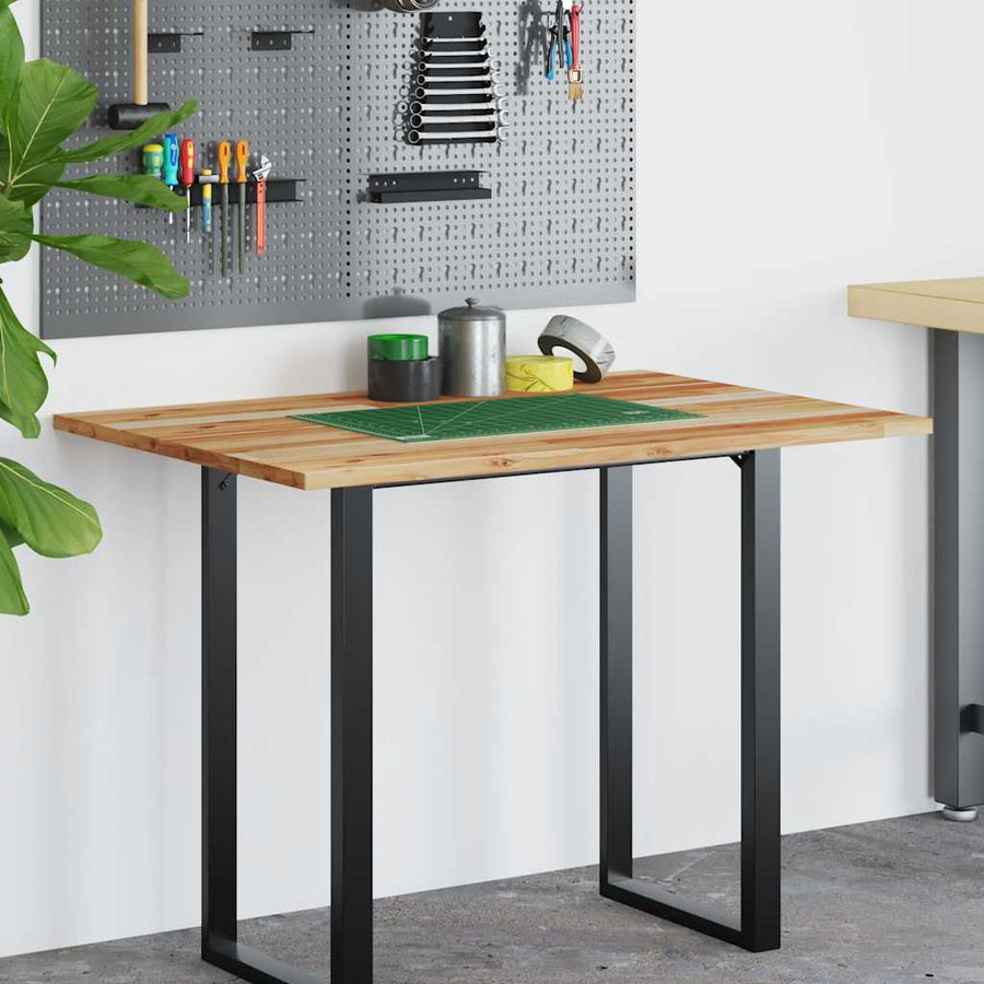 Bureaublad Met Olieafwerking Massief Acaciahout 120 x 70 x 2 cm Donkerbruin