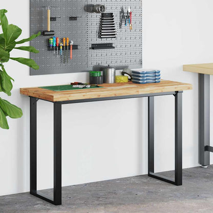 Bureaublad Met Olieafwerking Massief Acaciahout 120 x 50 x 4 cm Donkerbruin