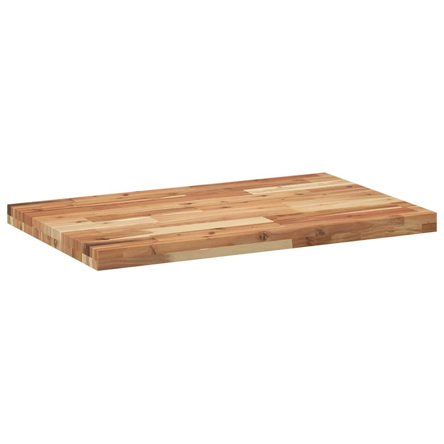 Bureaublad Met Olieafwerking Massief Acaciahout 120 x 50 x 4 cm Donkerbruin