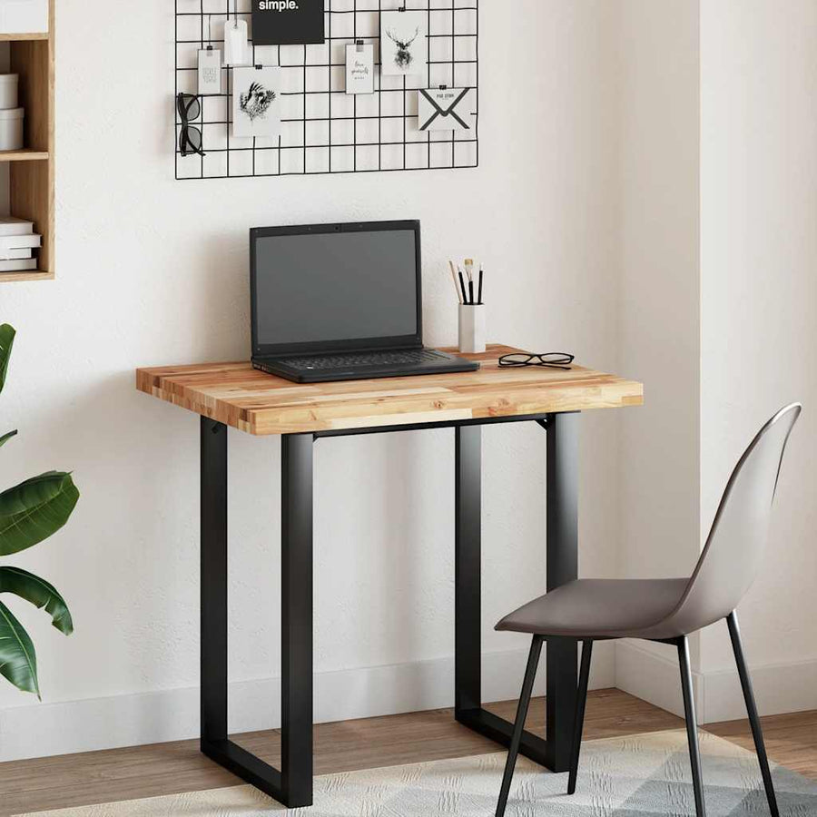 Bureaublad met olieafwerking 80x60x4 cm massief acaciahout