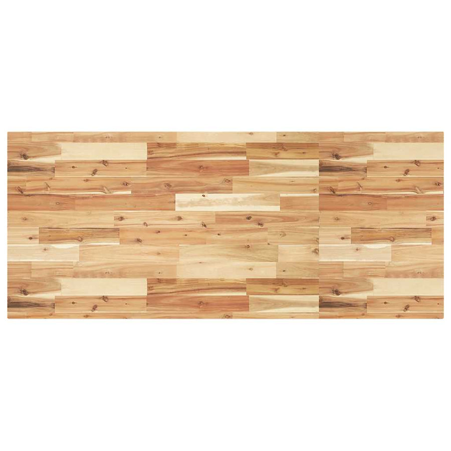 Bureaublad Met Olieafwerking Massief Acaciahout 140 x 60 x 4 cm Donkerbruin