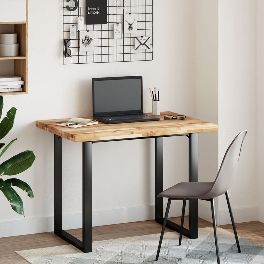 Bureaublad met olieafwerking 100x70x4 cm massief acaciahout