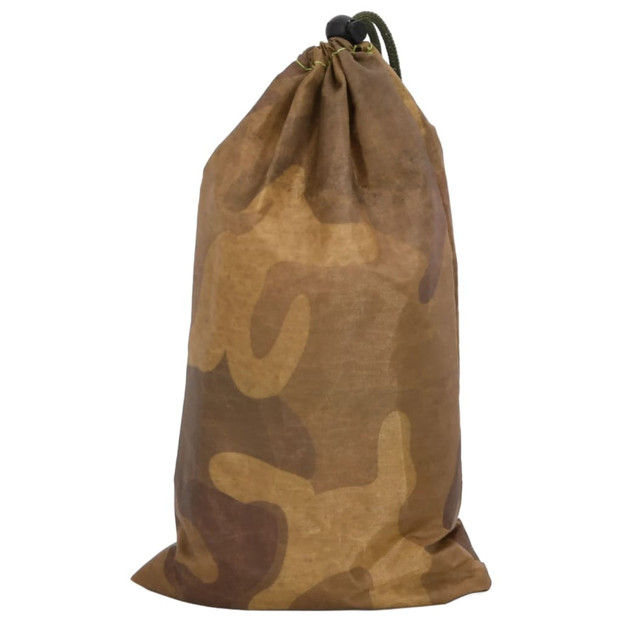 Camouflagenet met opbergzak 833x297 cm zandkleurig