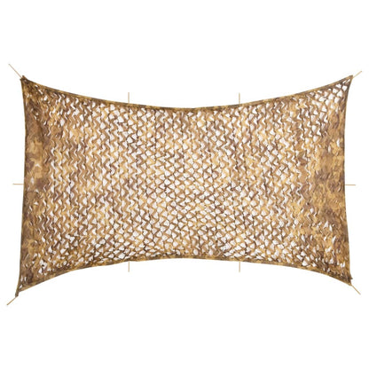 Camouflagenet met opbergzak 600x414 cm zandkleurig
