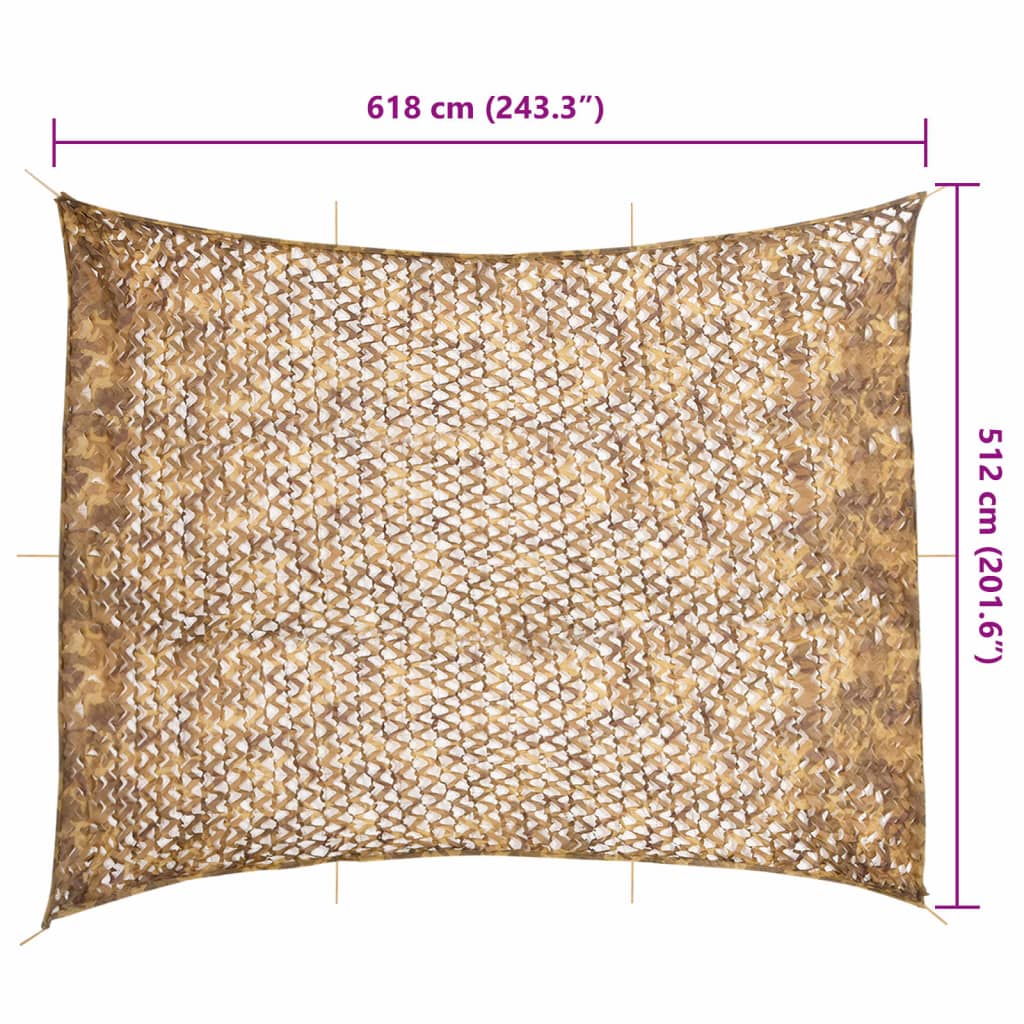 Camouflagenet Met Opbergzak Kleurig 618 x 512 cm