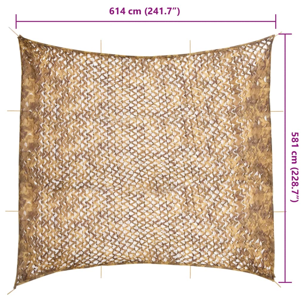 Camouflagenet Met Opbergzak Kleurig 614 x 581 cm