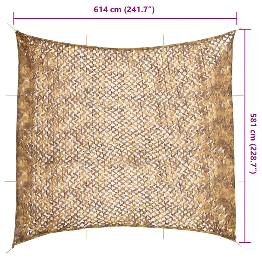 Camouflagenet Met Opbergzak Kleurig 614 x 581 cm