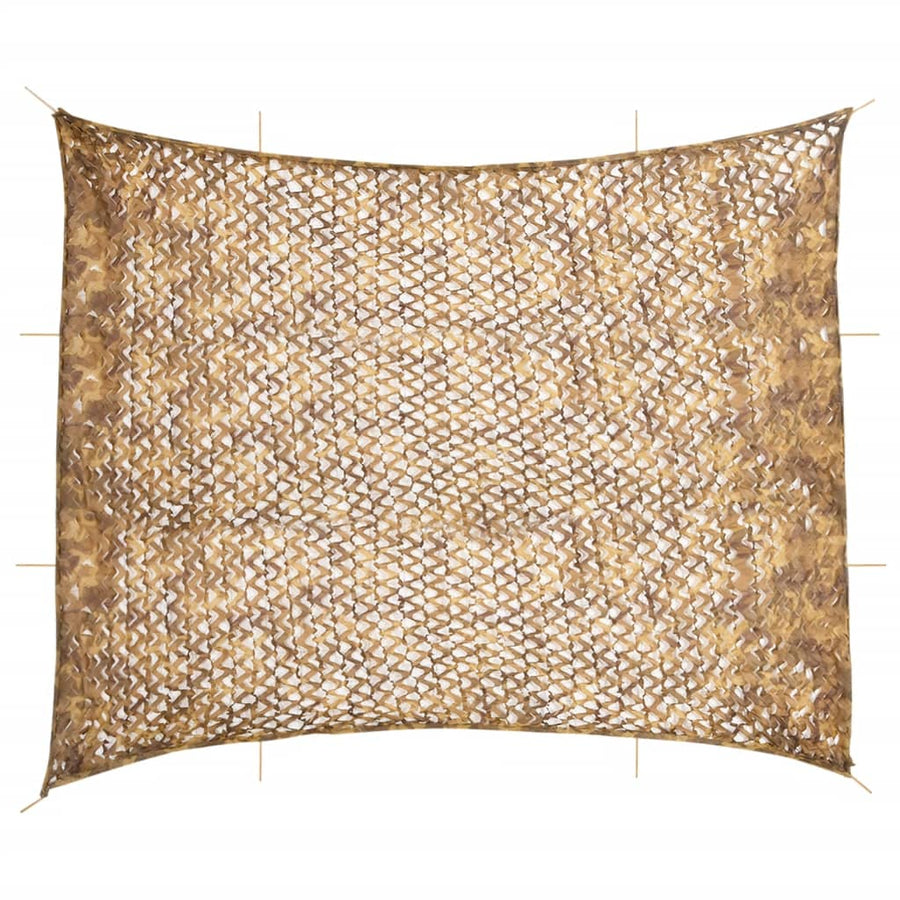 Camouflagenet met opbergzak 729x602 cm zandkleurig