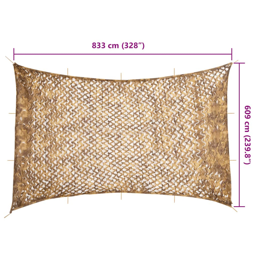 Camouflagenet Met Opbergzak Kleurig 833 x 609 cm