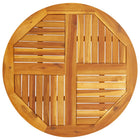 Tabletop round Ø 80x2.2 cm solid acacia wood