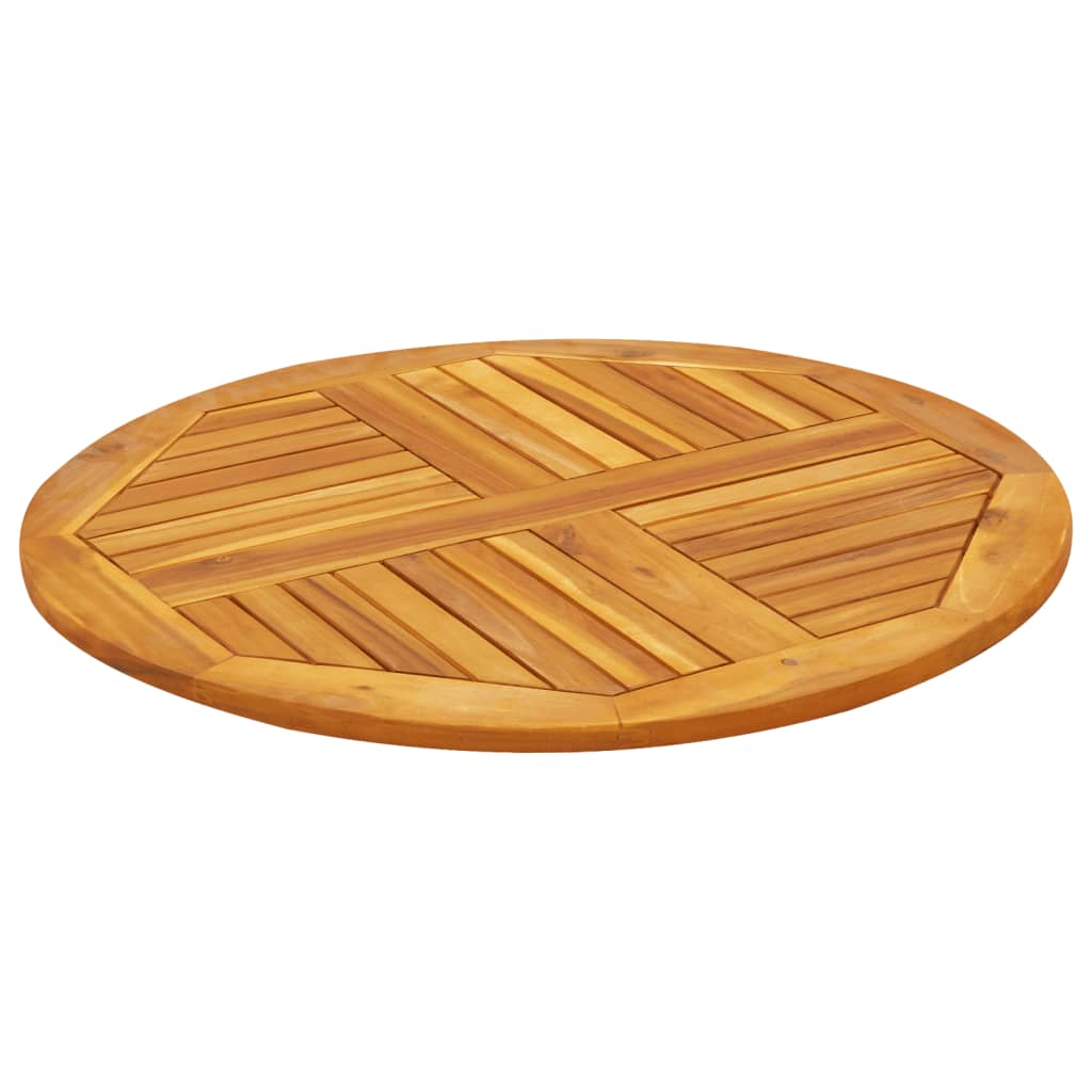 Tafelblad rond Ø 80x2,2 cm massief acaciahout