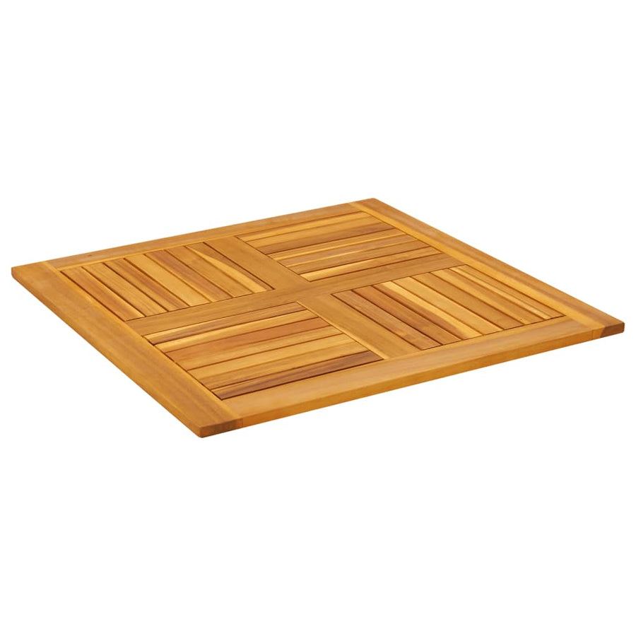 Tafelblad vierkant 80x80x2,2 cm massief acaciahout