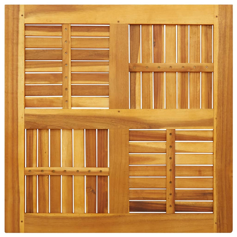 Tafelblad vierkant 80x80x2,2 cm massief acaciahout