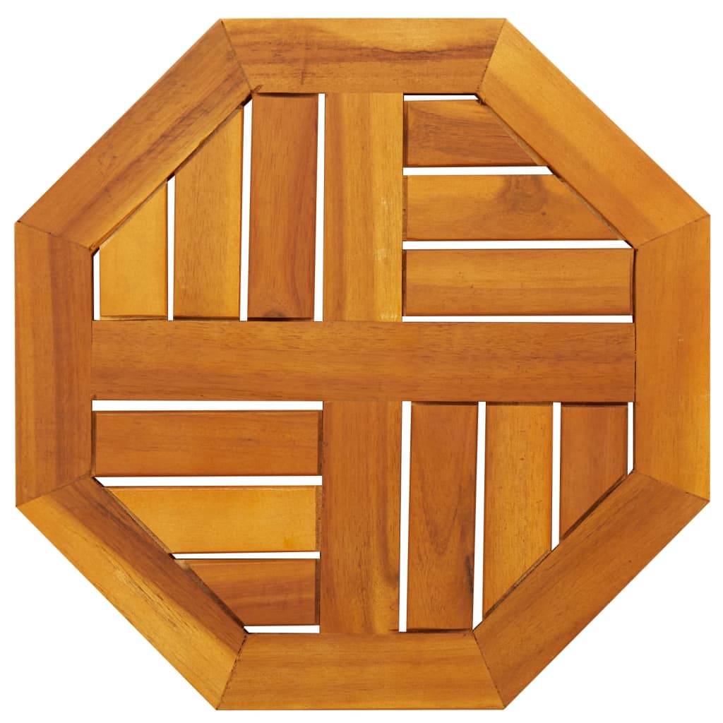 Tafelblad achthoekig 40x40x2 cm massief acaciahout