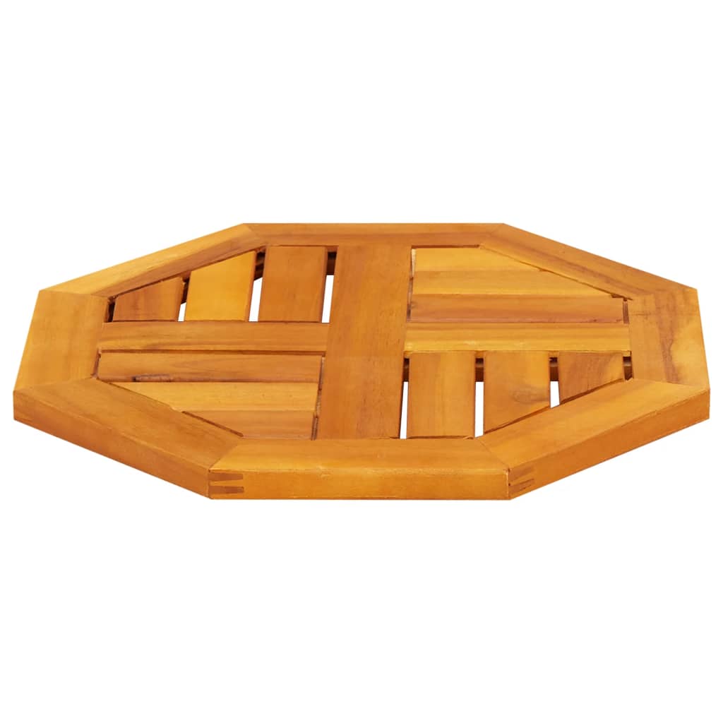 Tafelblad achthoekig 40x40x2 cm massief acaciahout