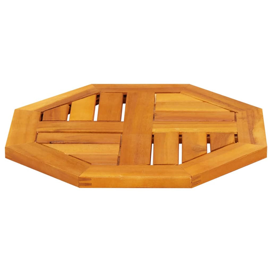Tafelblad achthoekig 40x40x2 cm massief acaciahout