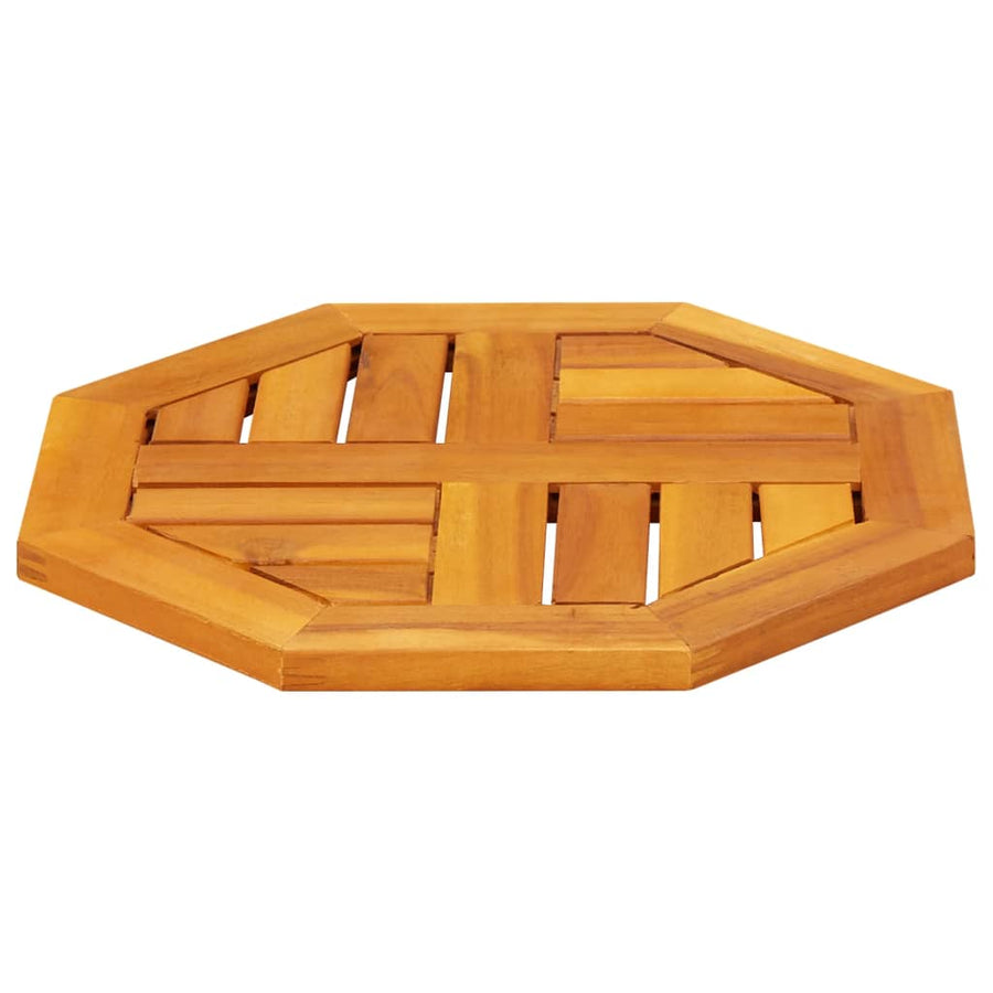 Tafelblad achthoekig 40x40x2 cm massief acaciahout