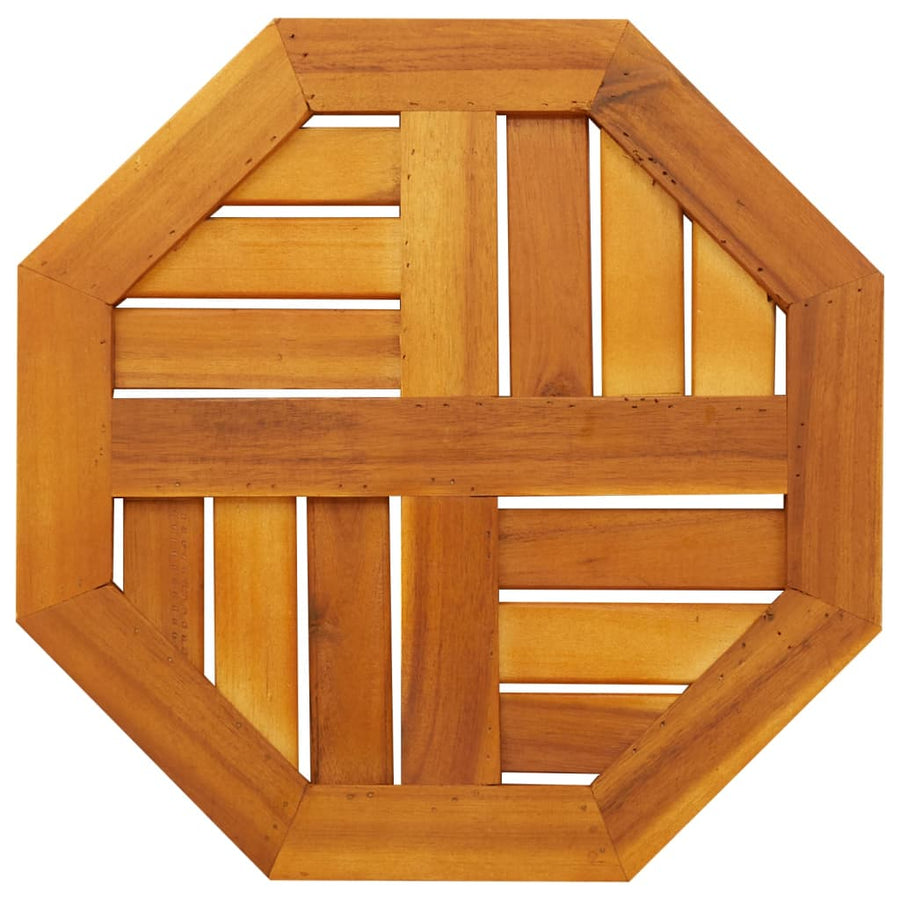 Tafelblad achthoekig 40x40x2 cm massief acaciahout