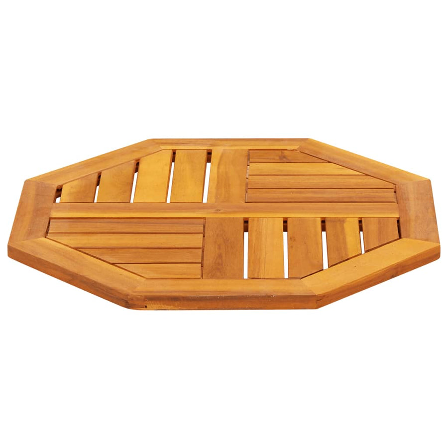 Tafelblad achthoekig 50x50x2 cm massief acaciahout