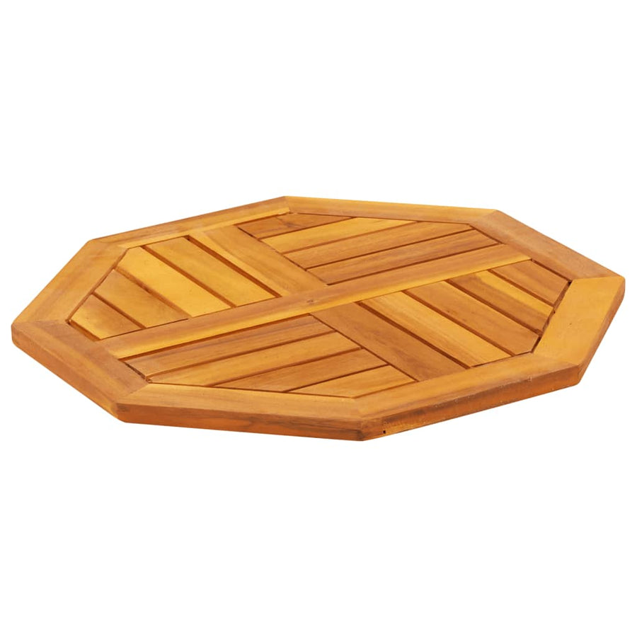 Tafelblad achthoekig 50x50x2 cm massief acaciahout