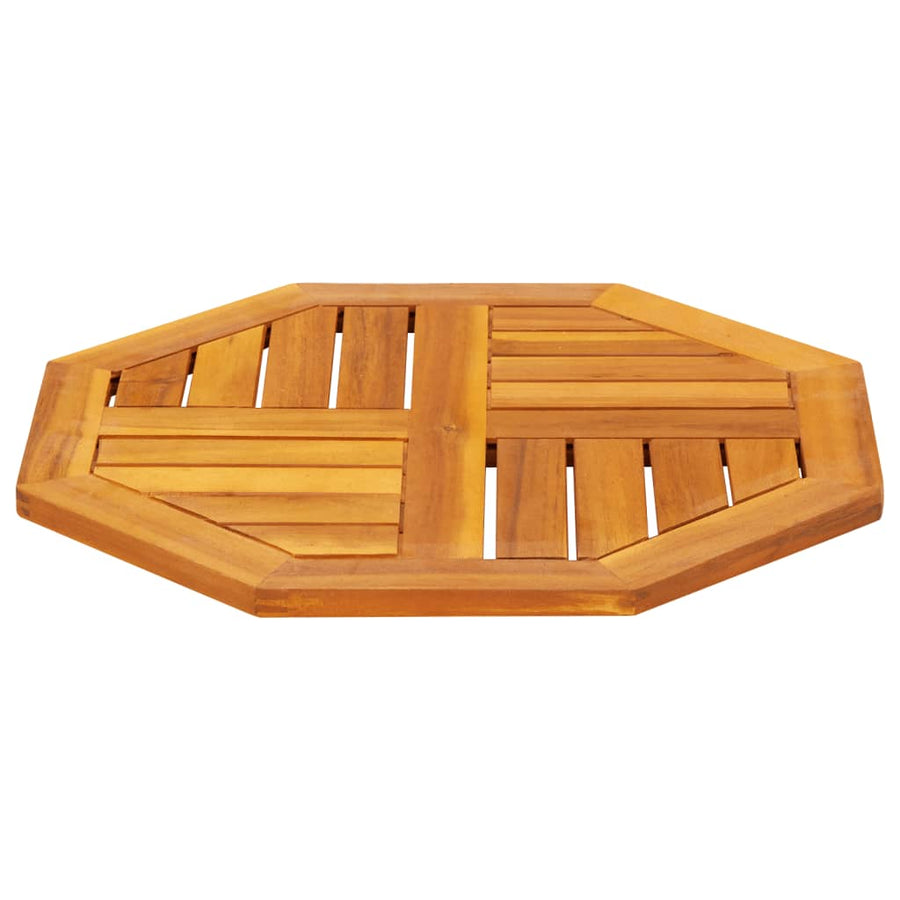 Tafelblad achthoekig 50x50x2 cm massief acaciahout