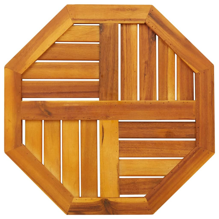 Tafelblad achthoekig 50x50x2 cm massief acaciahout