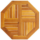 Tafelblad massief acaciahout octagonaal 60x60 cm