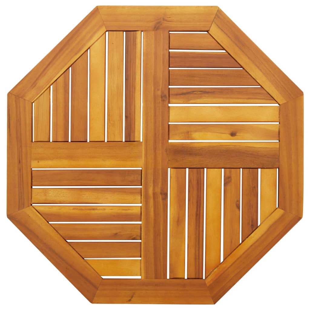 Tafelblad achthoekig 70x70x2 cm massief acaciahout