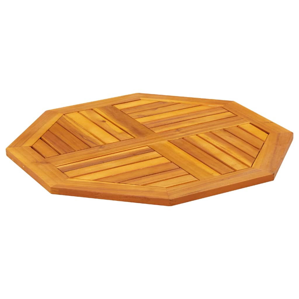 Tafelblad achthoekig 70x70x2 cm massief acaciahout