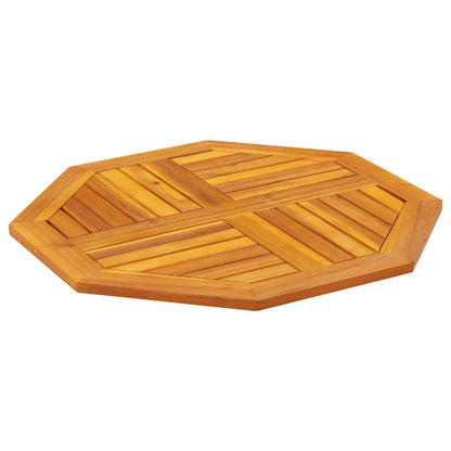 Tafelblad achthoekig 70x70x2 cm massief acaciahout