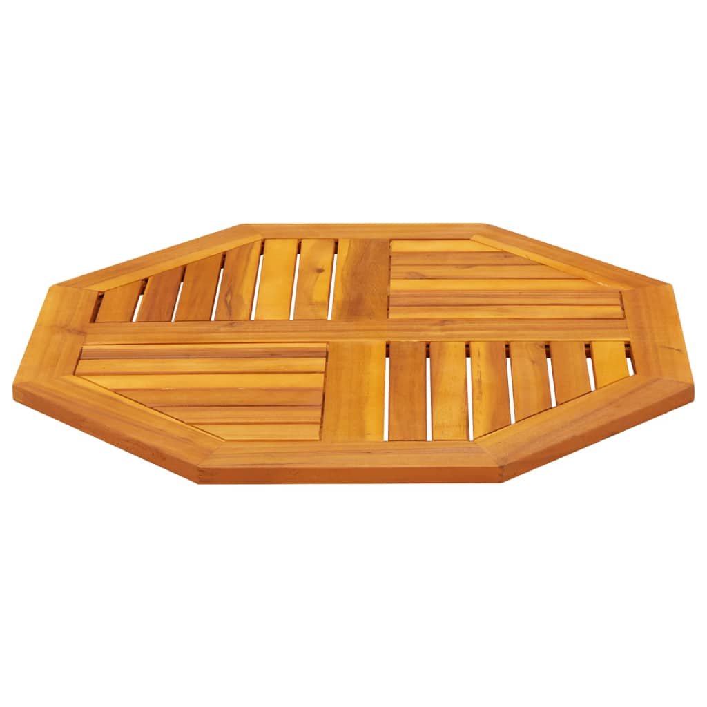 Tafelblad achthoekig 70x70x2 cm massief acaciahout