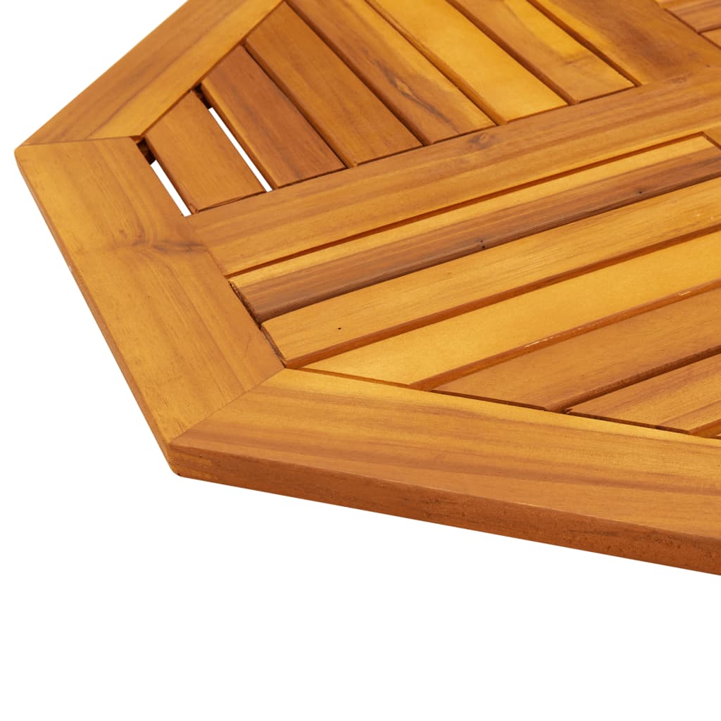 Tafelblad achthoekig 70x70x2 cm massief acaciahout