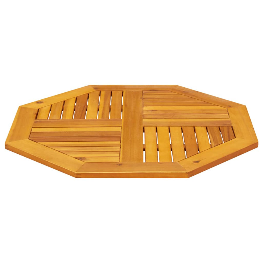 Tafelblad achthoekig 80x80x2,2 cm massief acaciahout