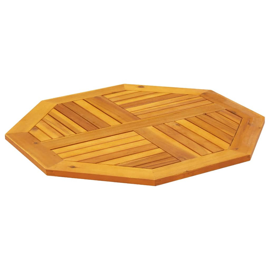 Tafelblad achthoekig 80x80x2,2 cm massief acaciahout