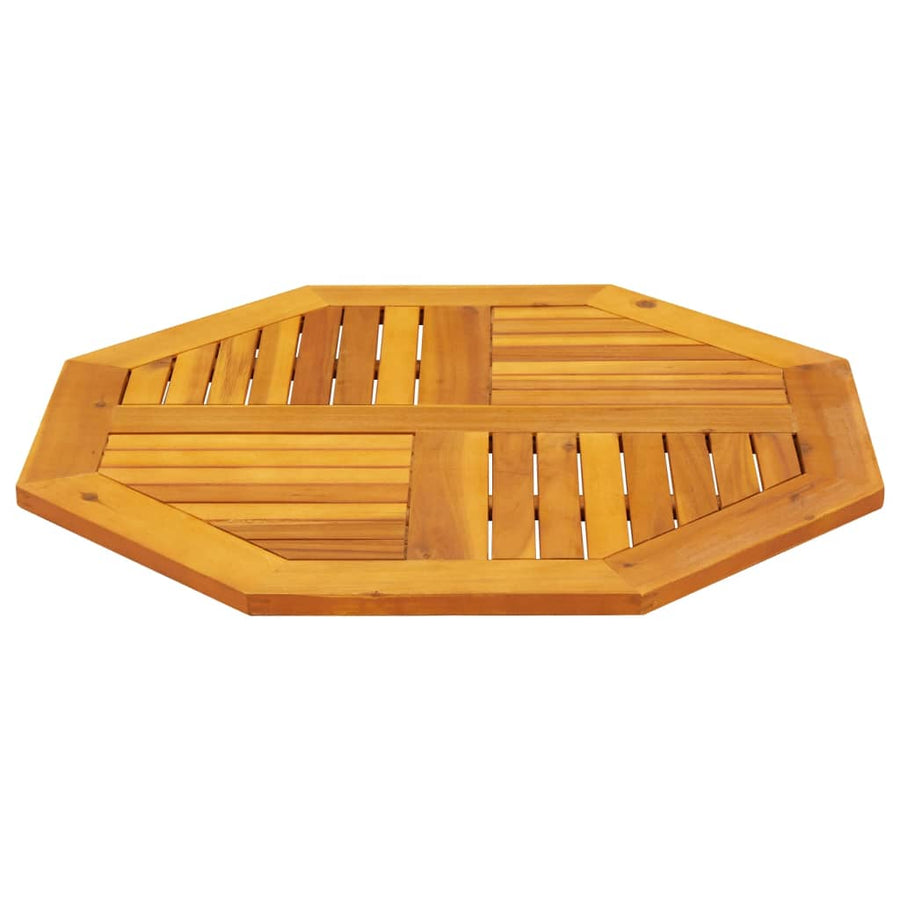Tafelblad achthoekig 80x80x2,2 cm massief acaciahout