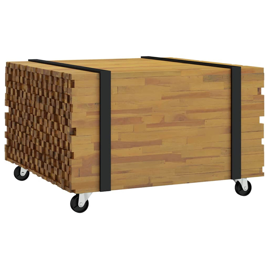 Salontafel Bruin 60 x 60 x 38 cm Massief Teakhout