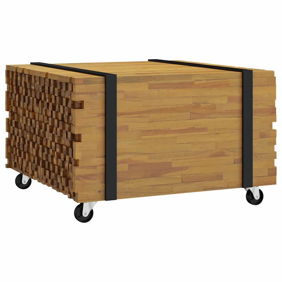 Salontafel Bruin 60 x 60 x 38 cm Massief Teakhout