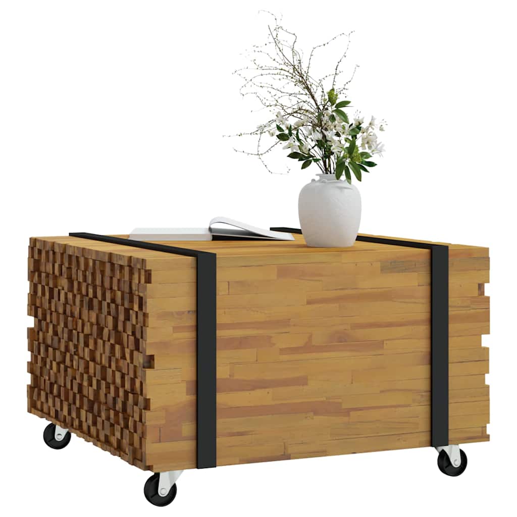 Salontafel Bruin 60 x 60 x 38 cm Massief Teakhout