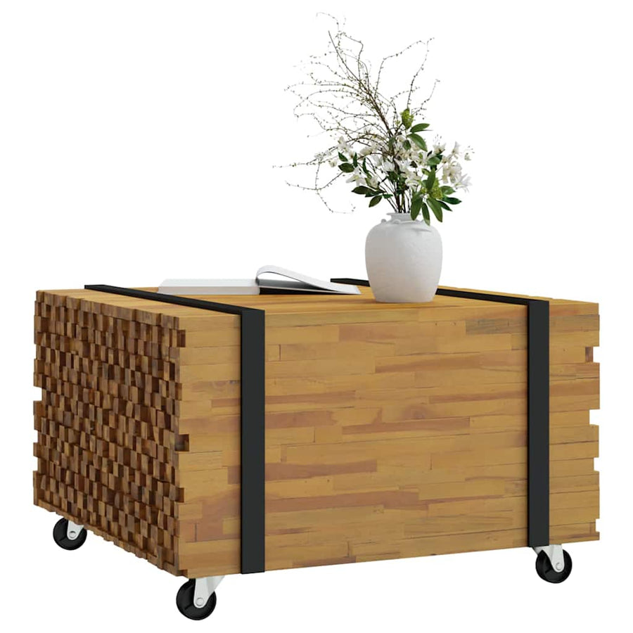 Salontafel Bruin 60 x 60 x 38 cm Massief Teakhout