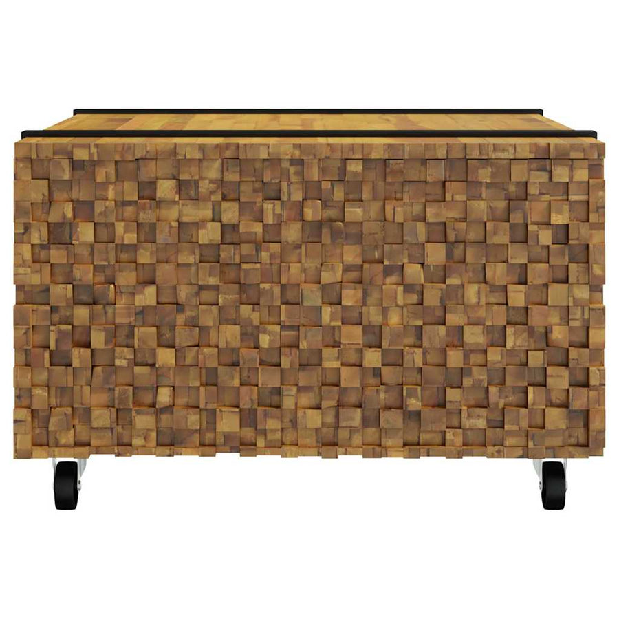 Salontafel Bruin 60 x 60 x 38 cm Massief Teakhout