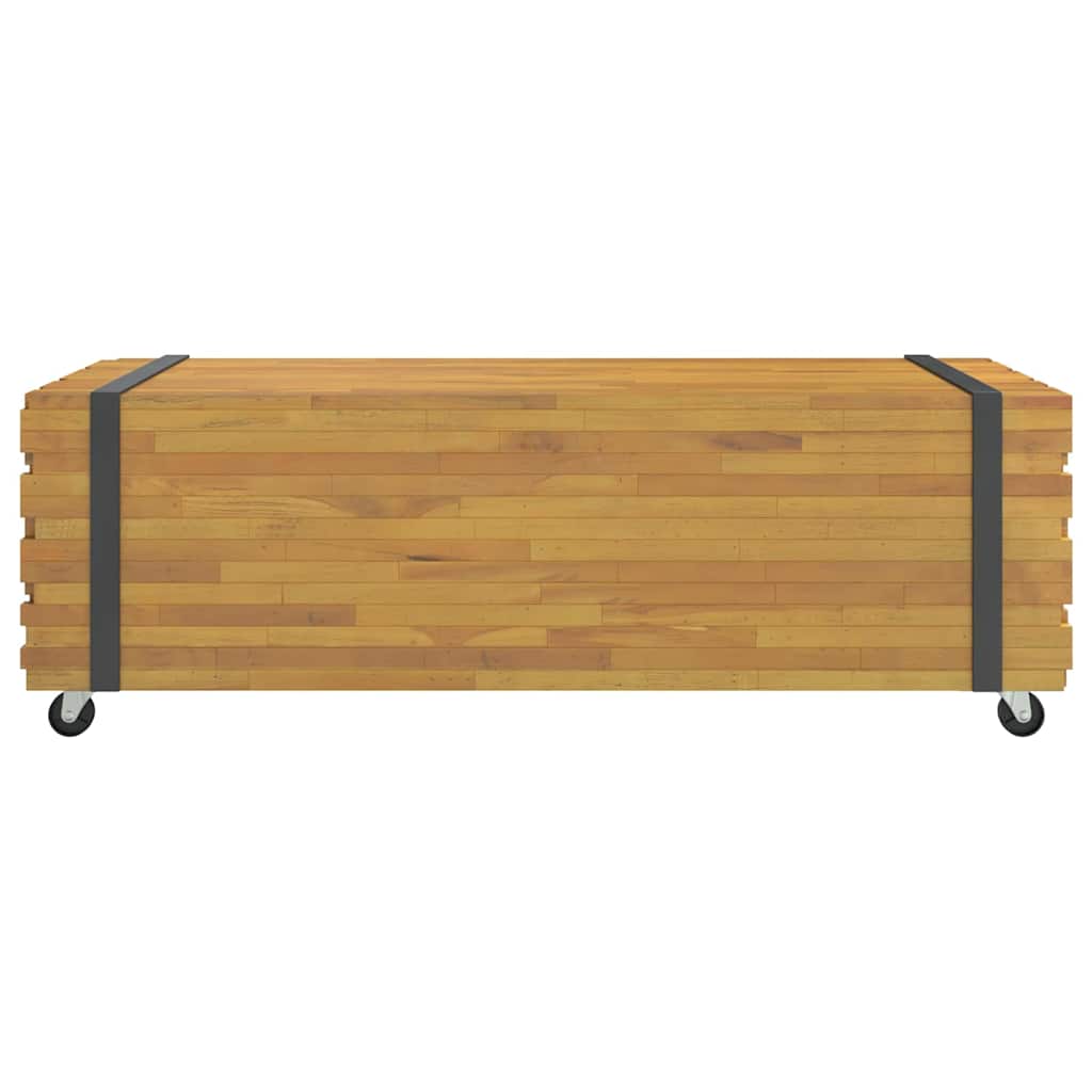 Salontafel 110x45x35 cm massief teakhout