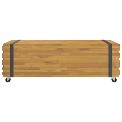 Salontafel 110x45x35 cm massief teakhout