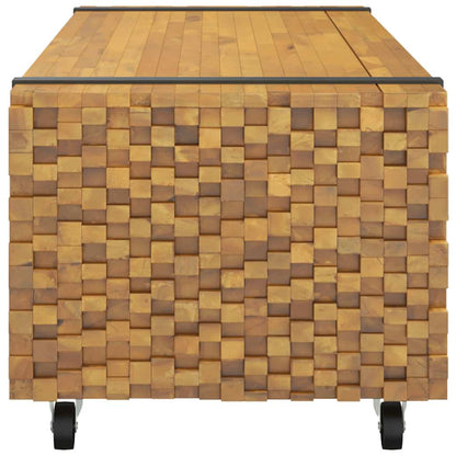 Salontafel 110x45x35 cm massief teakhout