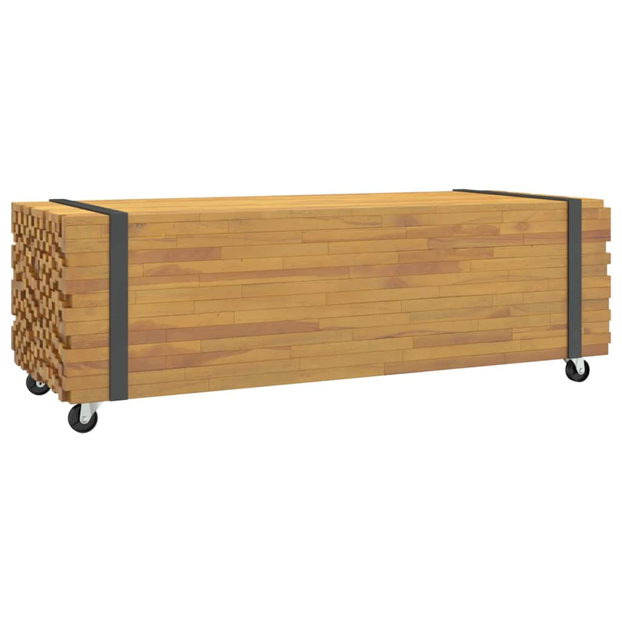 Salontafel 110x45x35 cm massief teakhout