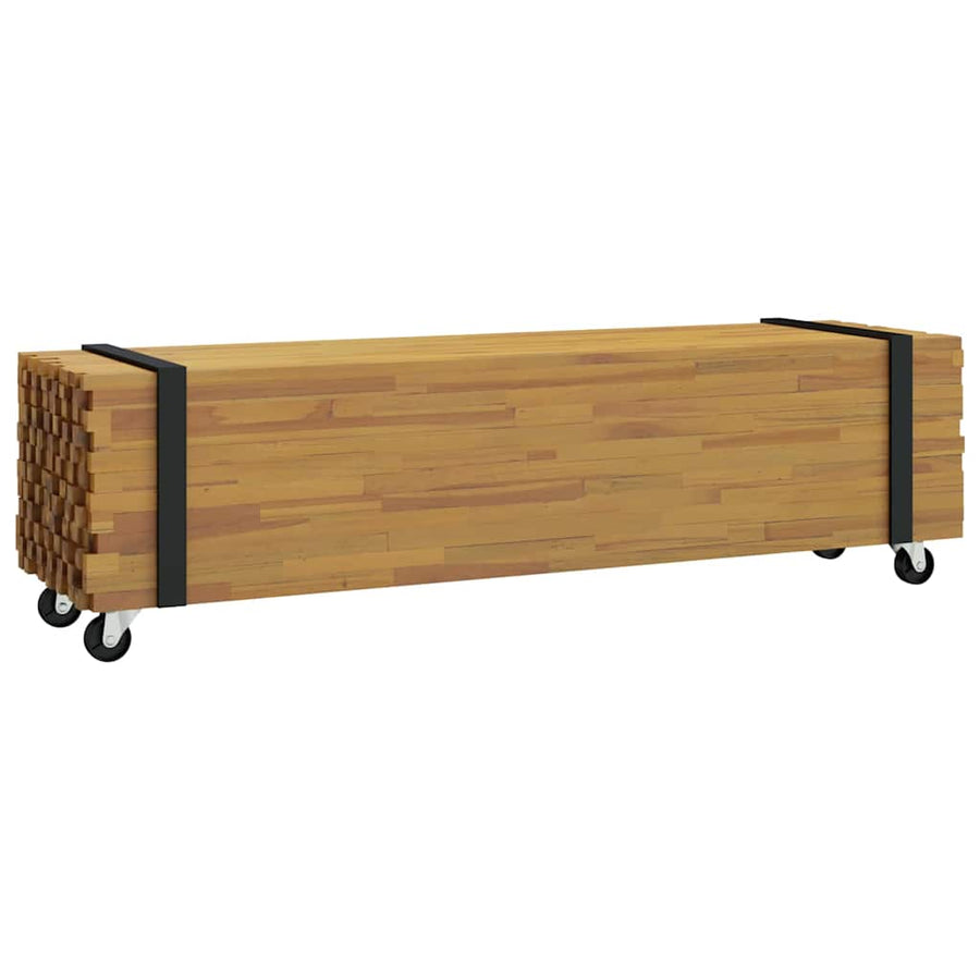 TV-standaard Bruin 110 x 30 x 30 cm Massief Teakhout
