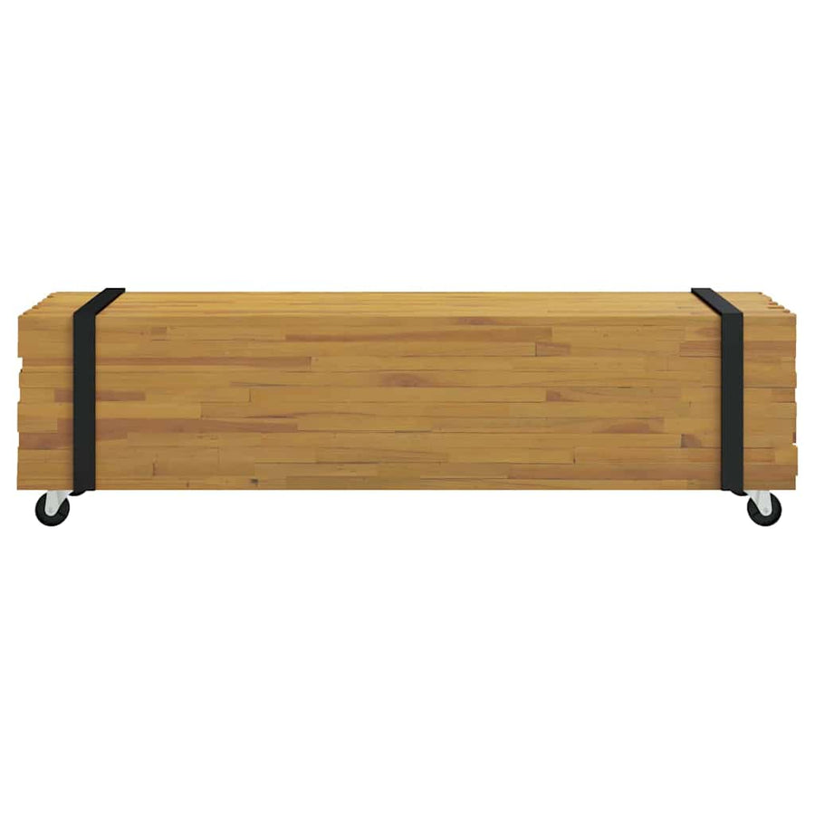 TV-standaard Bruin 110 x 30 x 30 cm Massief Teakhout