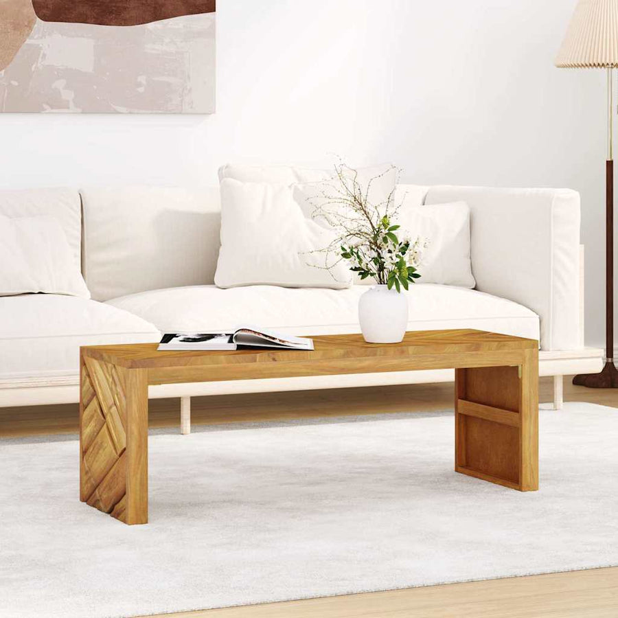 Salontafel 110x35x38 cm massief teakhout