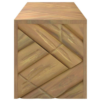 Salontafel 110x35x38 cm massief teakhout