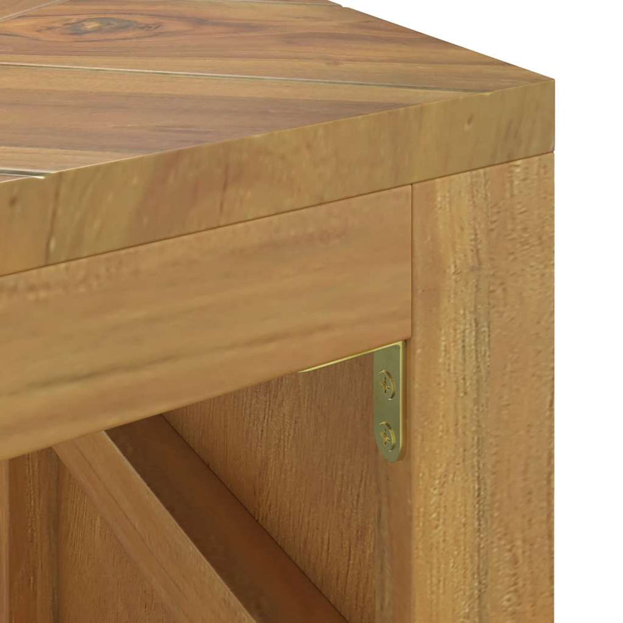 Salontafel 110x35x38 cm massief teakhout